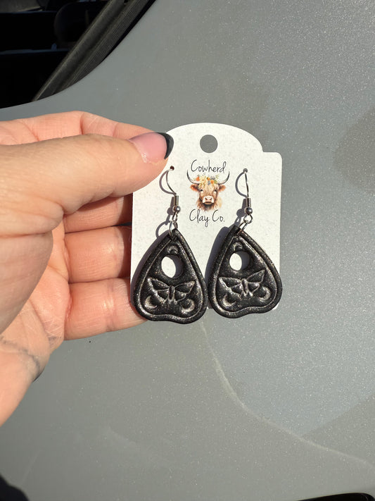 Silver planchette dangle