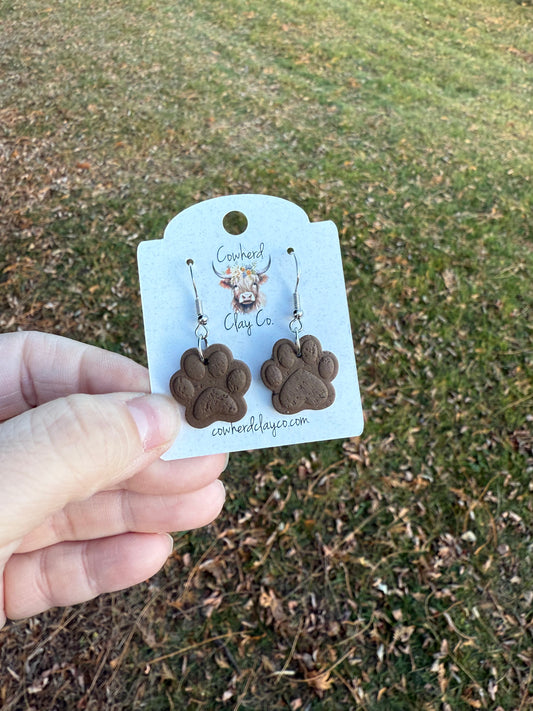 Brown paw print