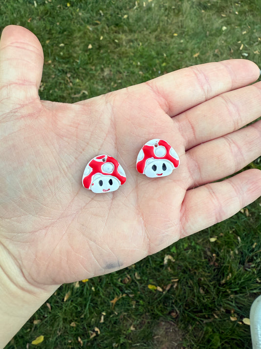 Mushroom smile dangle - see description